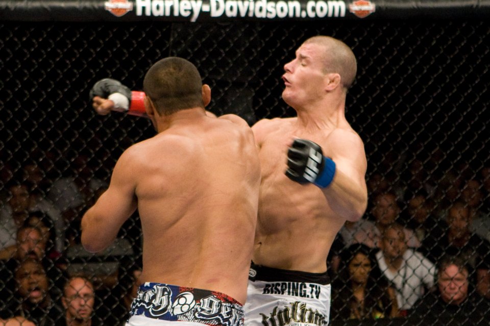  One-punch KO: Henderson starched Bisping in an infamous bout at UFC 100