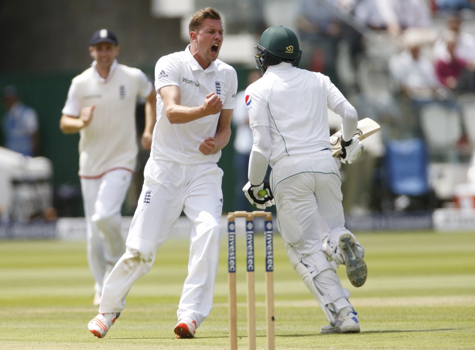 Jake Ball grabbed his first England wicket in the afternoon session at Lord's