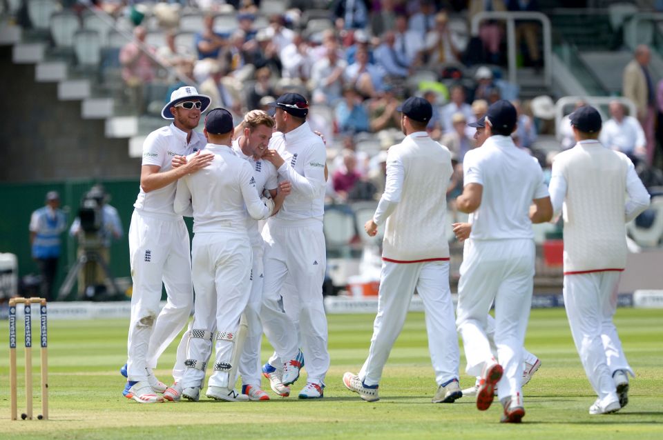 England grabbed two wickets in the afternoon session on day one of the First Test