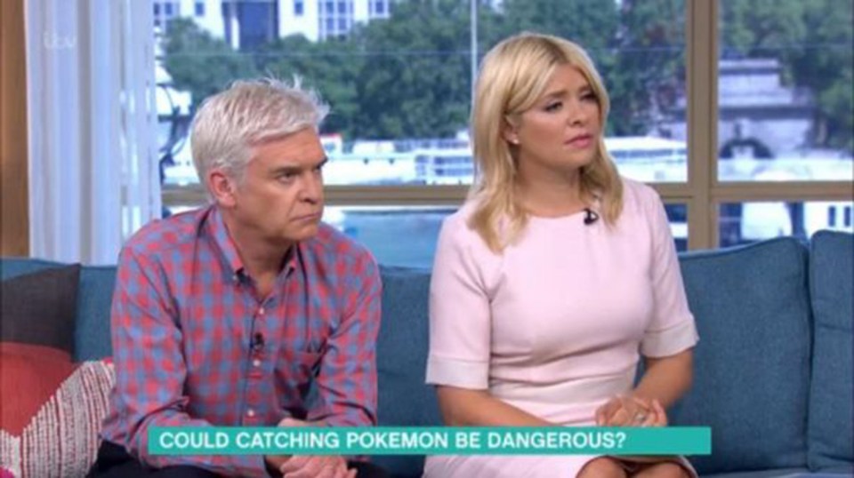  The television stars admitted to 'concerns' about Pokemon Go