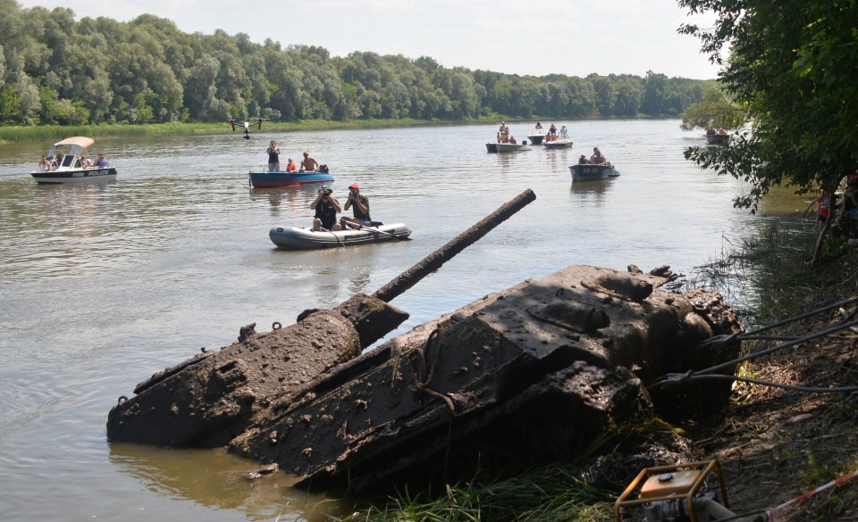  The WWII tank was pulled from the bottom of the Don River