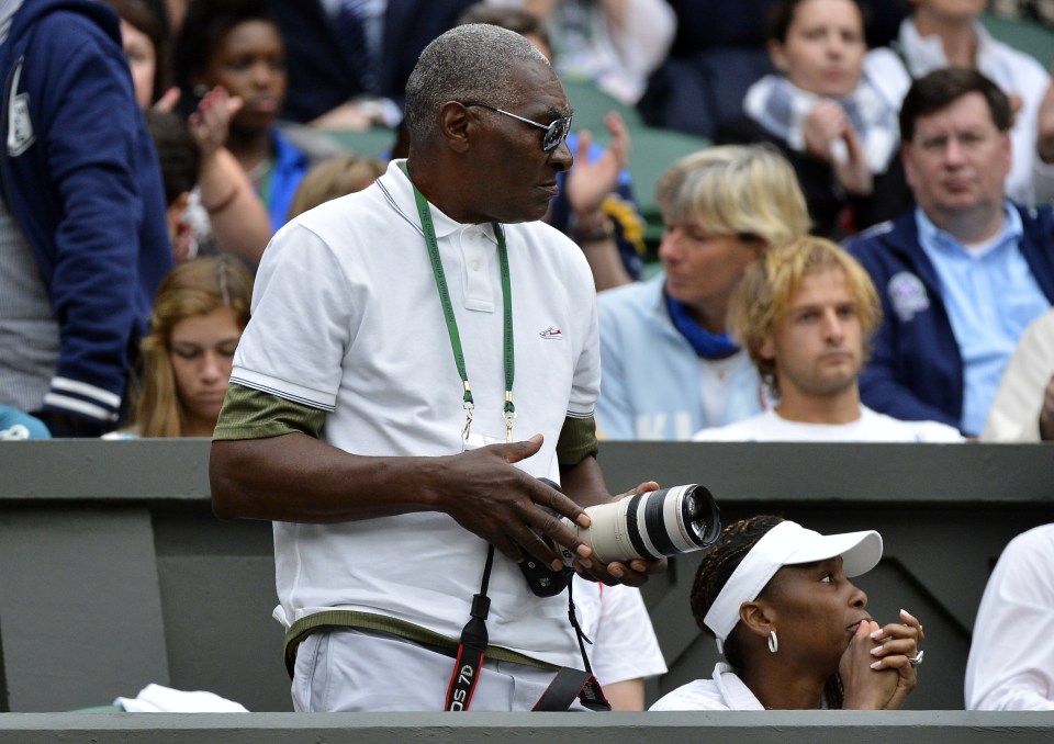 Richard Williams, 74, also coached his two daughters to become USA tennis champions