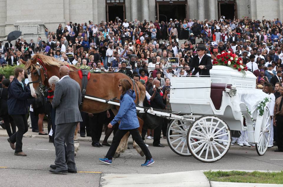  THOUSANDS of mourners gathered on Thursday to attend the funeral of Philando Castile, the man who was fatally by a police officer, and whose death sparked protests across the US