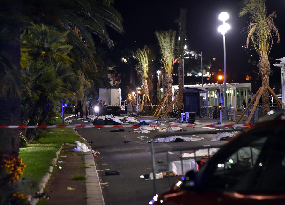 ***NO WEB*** A suspected terror attack has occurred in Nice tonight as a truck was driven through a crowd attending a Bastille Day celebration in the french city.