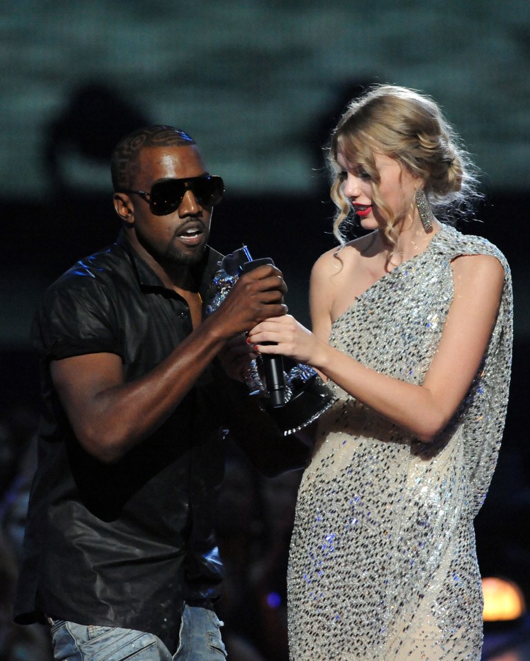  Kanye famously interrupted Taylor’s MTVs VMAs acceptance speech in 2009, claiming the award should have gone to his friend Beyonce instead