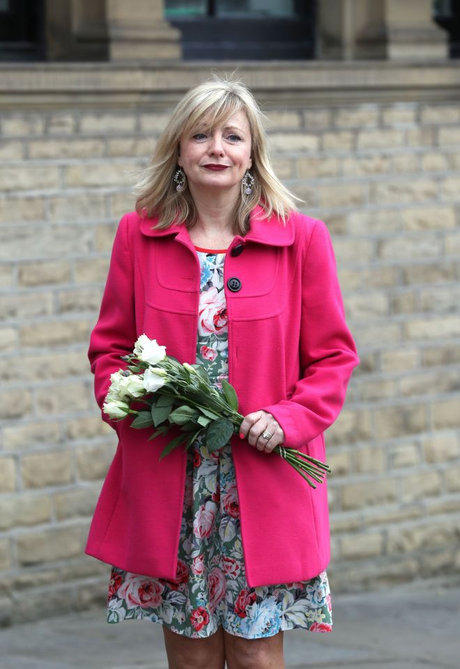 Actress Tracy Brabin stands in Batley, West Yorkshire, ahead of the funeral of Labour MP 