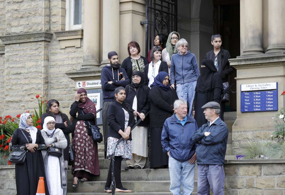 Crowds gather to watch the funeral cortege of their MP Jo Cox who was stabbed and shot to death last month