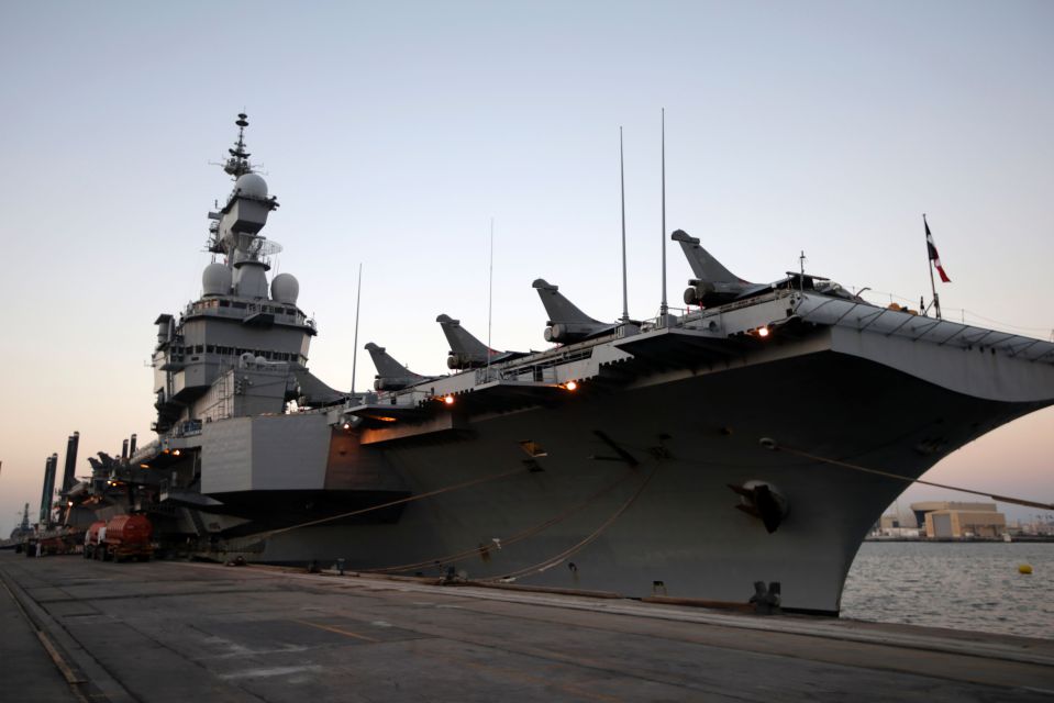 The massive warship is the largest in commission in Western Europe