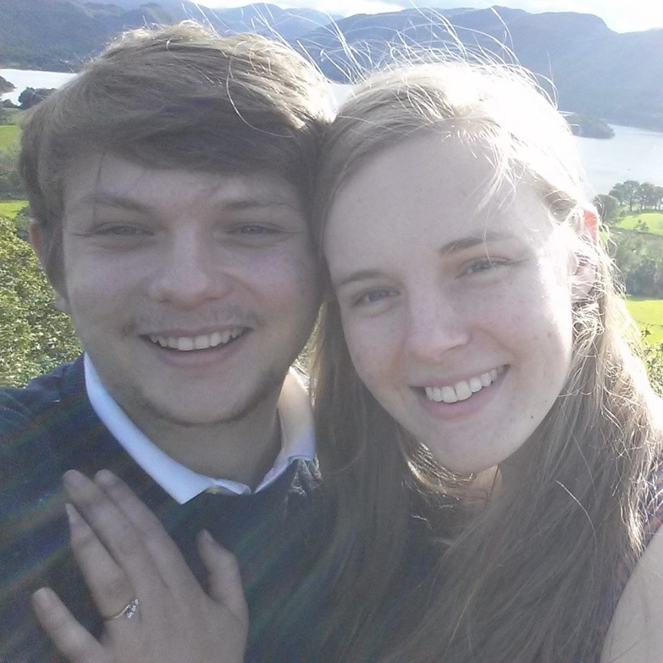 Dan and Kim met in 2014 and he proposed last year in the Lake District