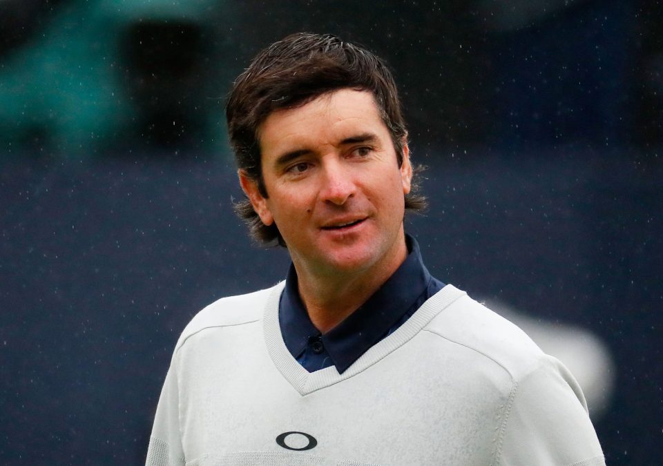  Bubba Watson was another star to struggle in the rain