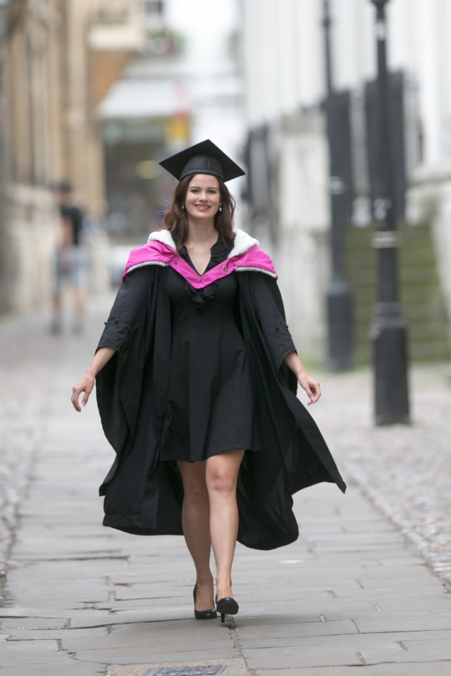  The brainy beauty now holds a degree from the toughest uni in the country to get in to