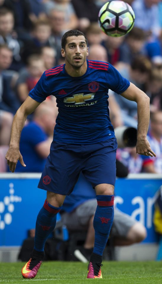 New boy Henrikh Mkhitaryan has been given the No 22 shirt