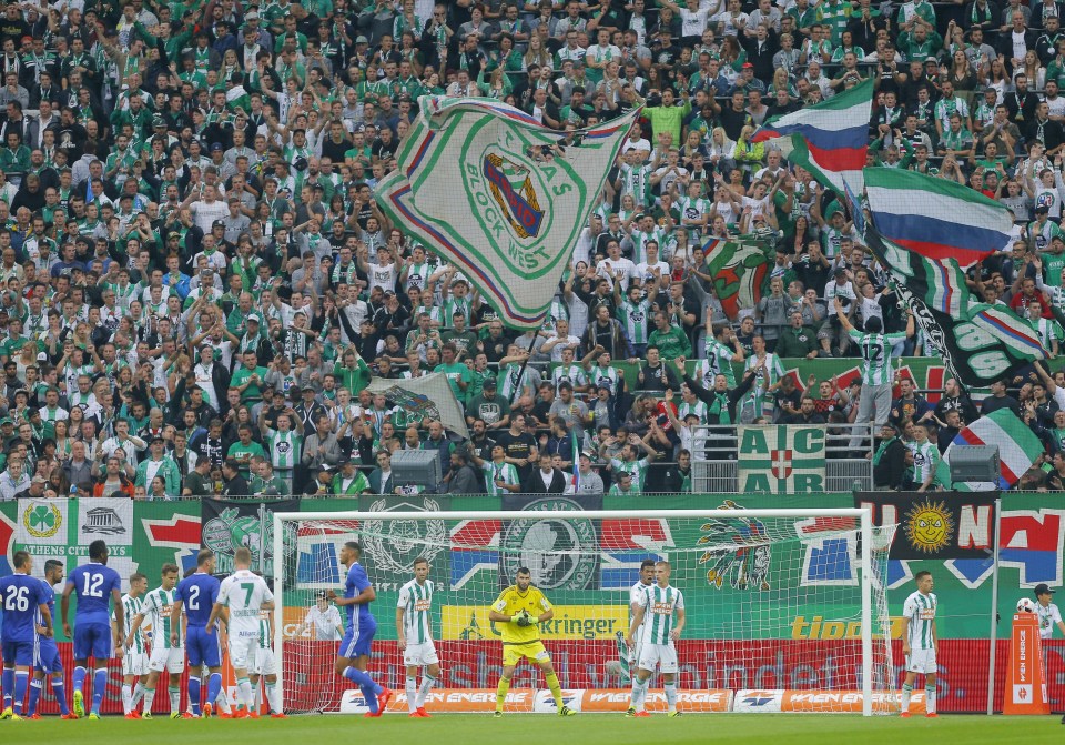 Rapid Vienna scored twice after lapses in concentration