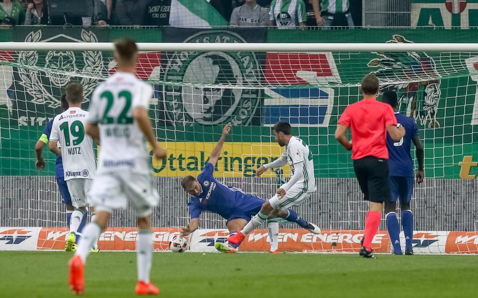 Tomi scores a late second goal as Chelsea went down 2-0 in their opening match of pre-season against Rapid Vienna on Saturday