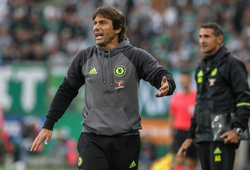 Conte spent much of the game against Rapid Vienna trying to get his points across to his Chelsea players