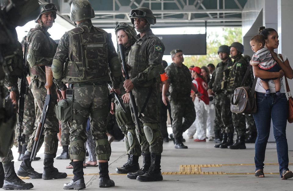  85,000 members of Brazil's security forces will be mobilised to ensure safety of athletes