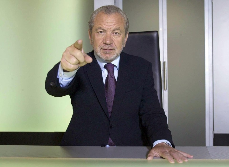  'You're fired!' Lord Sugar's famous line in the BBC show The Apprentice