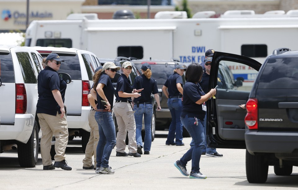 Officers in Baton Rouge rushed to the scene after shots were fired 