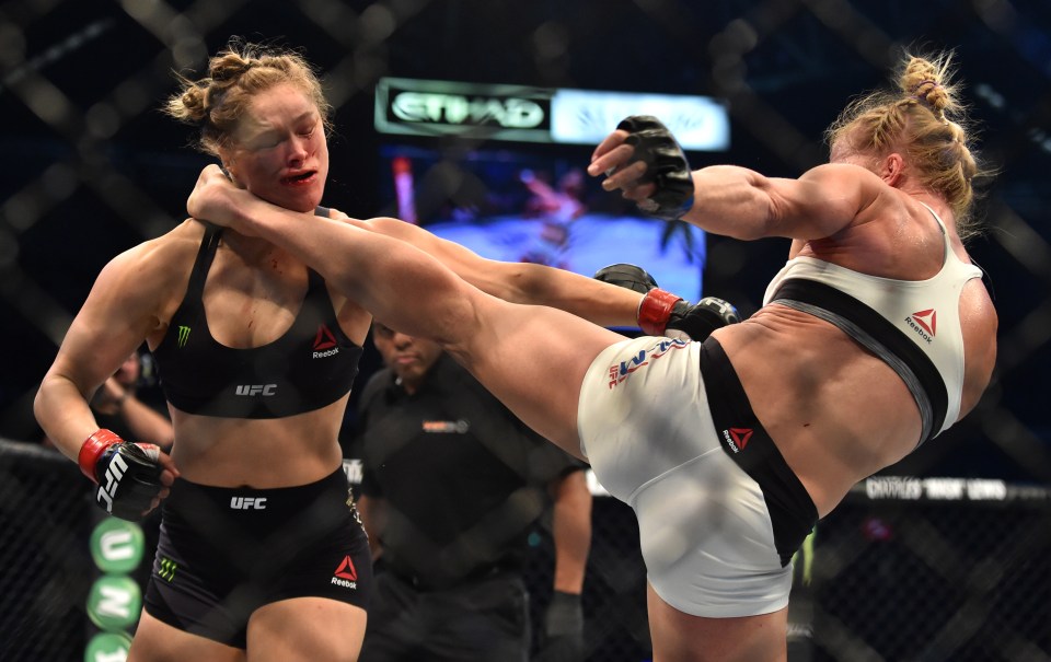  'The kick heard around the world': Holly Holm dramatically knocked out Ronda Rousey at UFC 193 in Melbourne