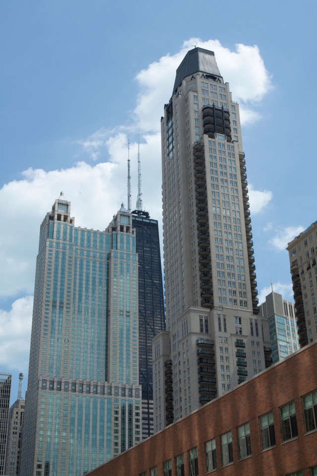 The 60-floor building is one of the city's ultra-luxury five-star hotels