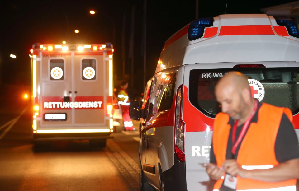 Alleged axe attack on train in northern Bavaria