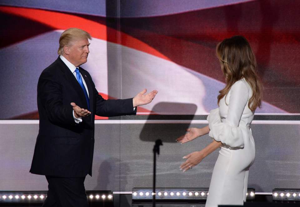 Melania Trump and Donald Trump