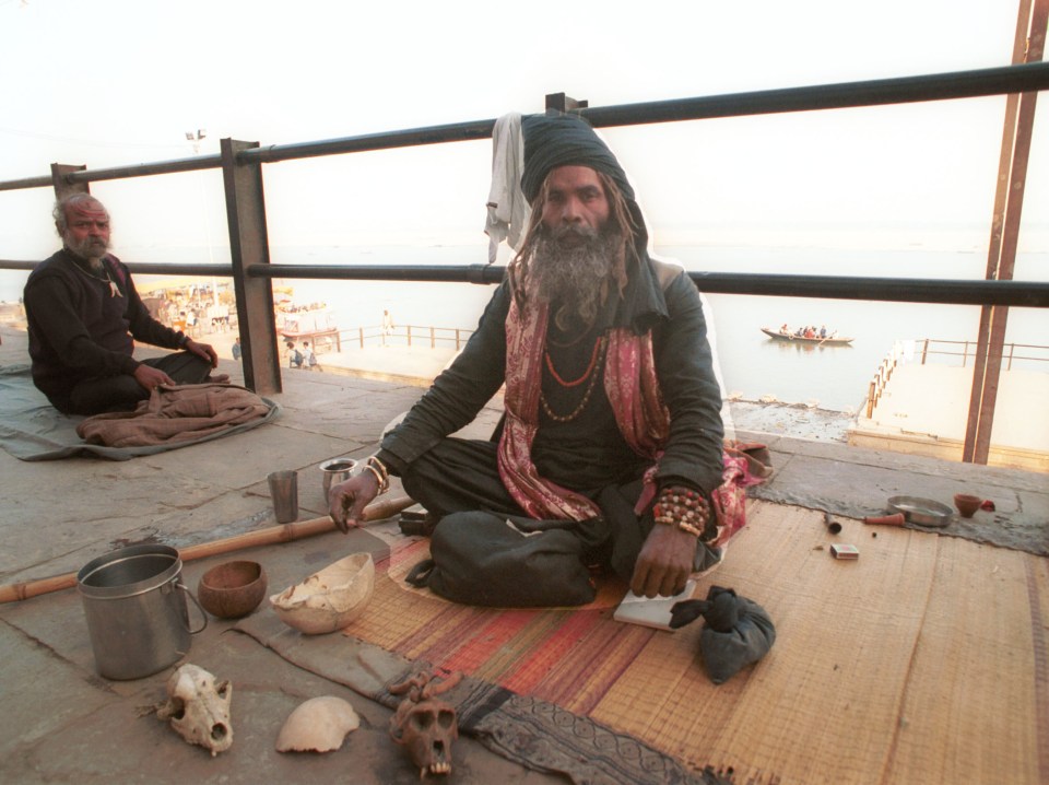 Aghori monks live only on cremated remains of others and cooking over funeral pyres