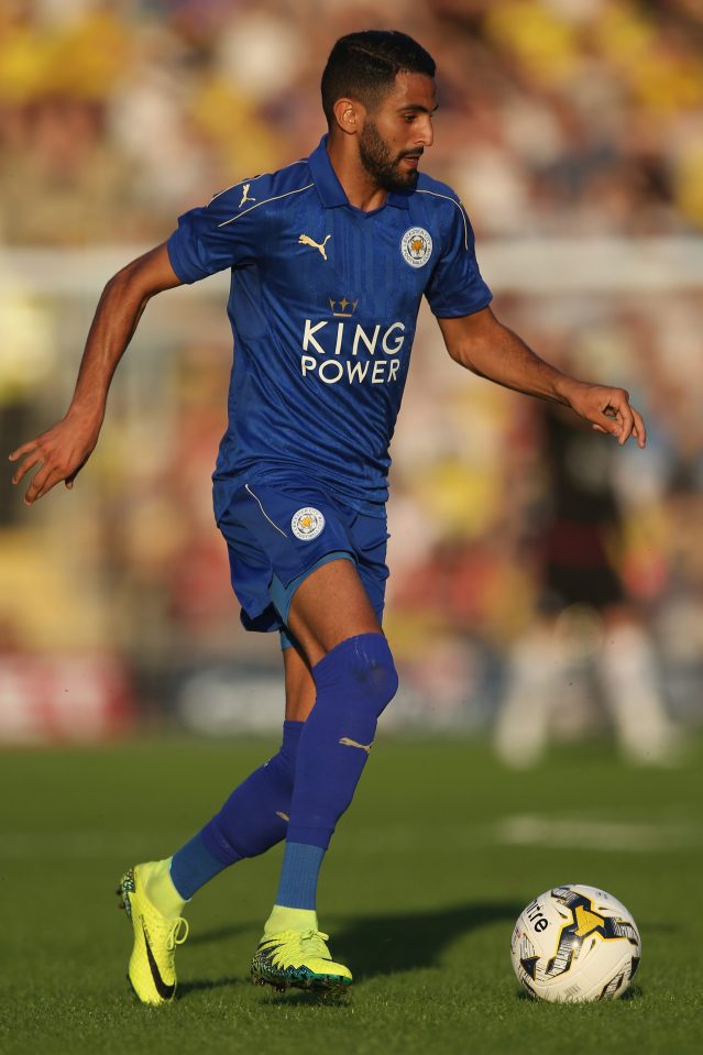 Riyad Mahrez played the first 45 minutes despite talk of a move to Manchester City or Chelsea