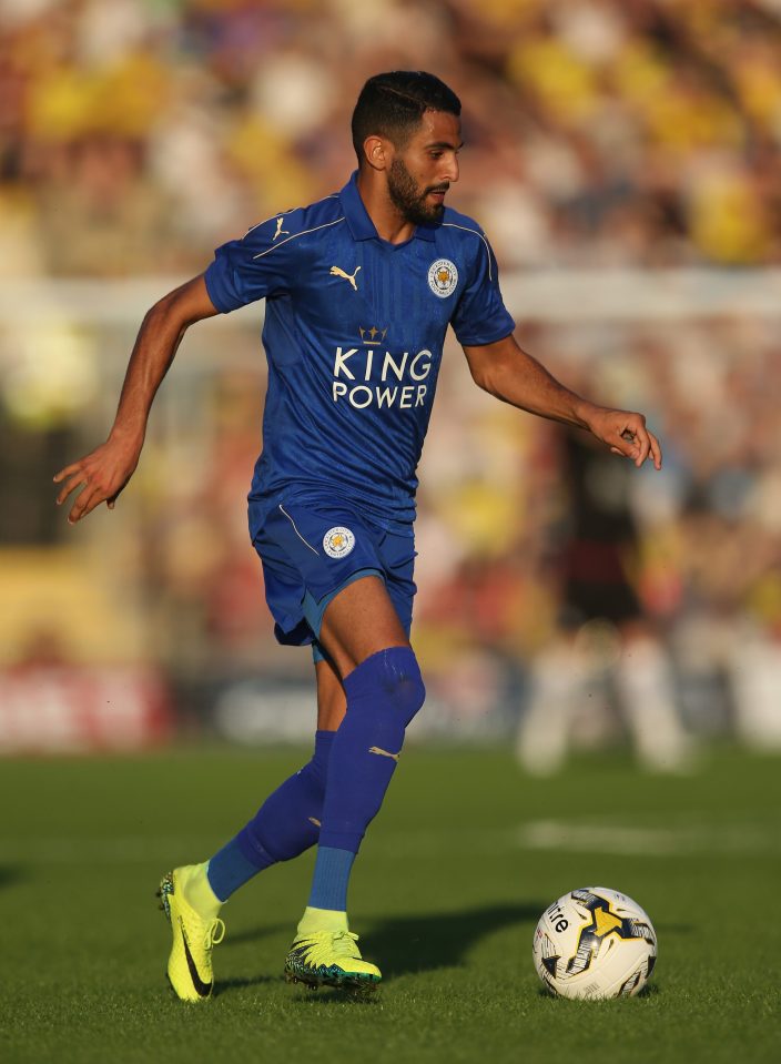 Riyad Mahrez played 45 minutes in Leicesters friendly win over Oxford