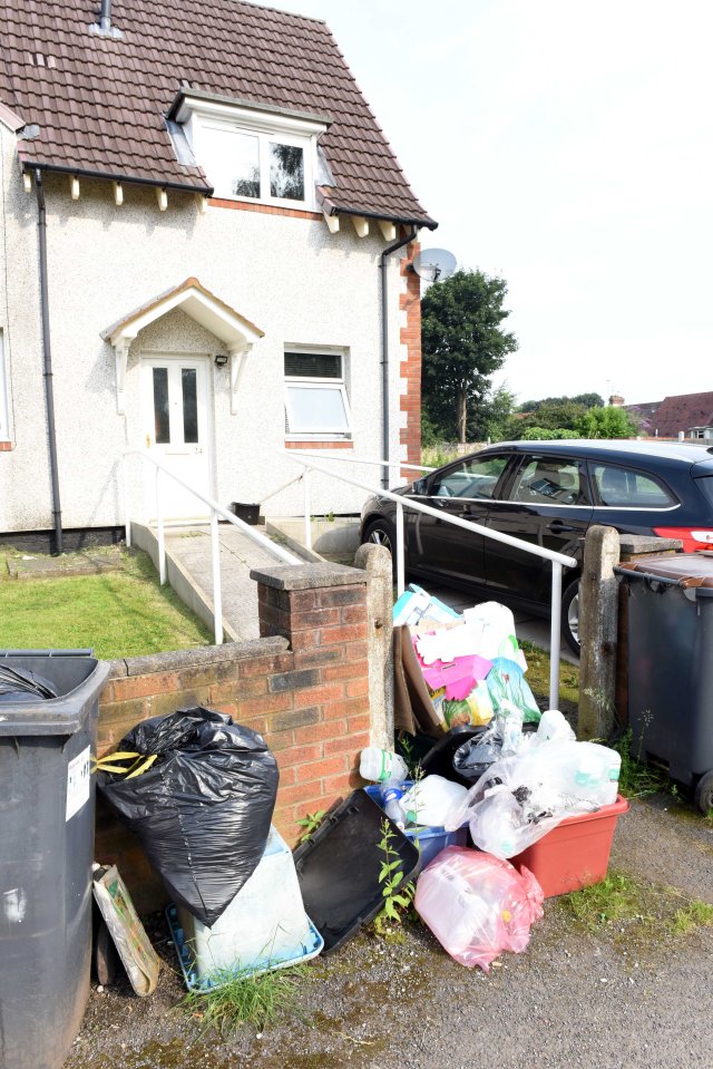  The heatwave has made the rubbish worse as maggots appear and the smell grows