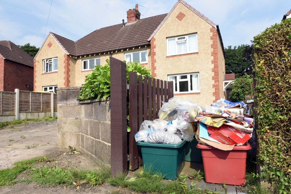  New recycling bins were given out but the collection trucks can't fit down all the streets meaning the rubbish has been left