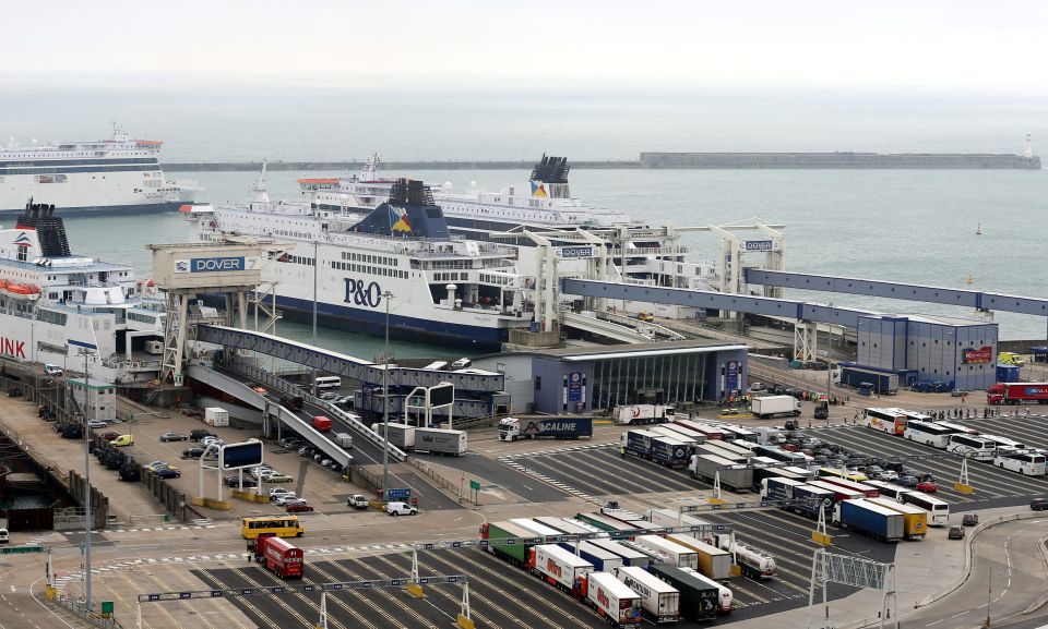  The port of Dover, which sees 13 million people pass through every year, has seen swelling traffic and four hour queues