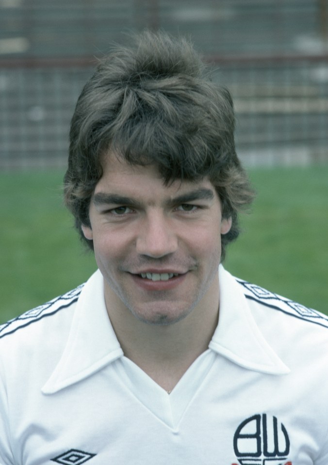 Sam Allardyce during his playing days at Bolton Wanderers in 1973