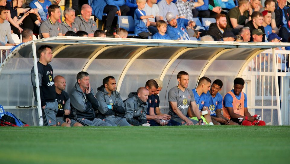 Big Sam is missing from the bench - a sign of things to come for the Black Cats