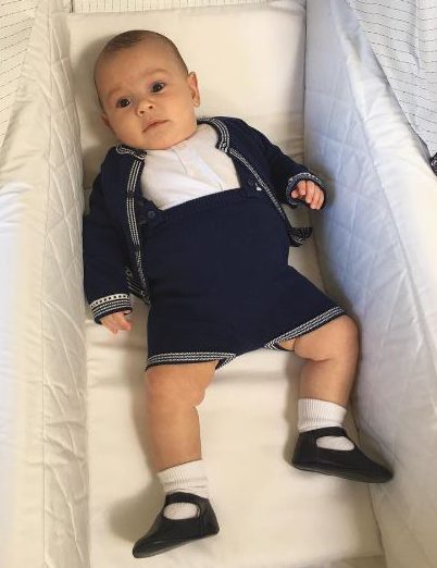 Sam dresses her son in sweet nautical-inspired wares