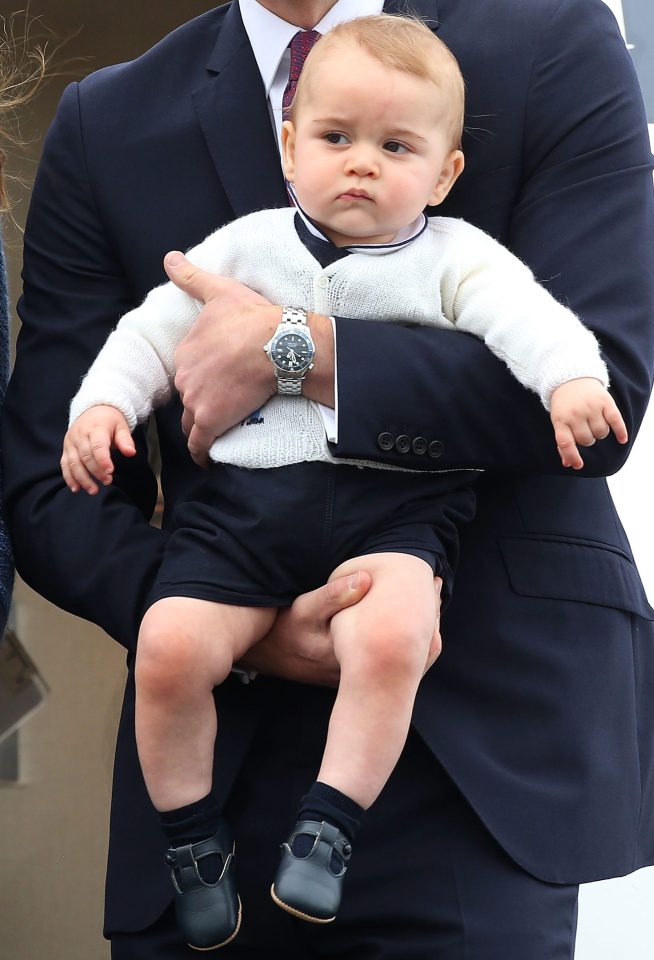 Navy and white appear to be Prince Georges favourite colours