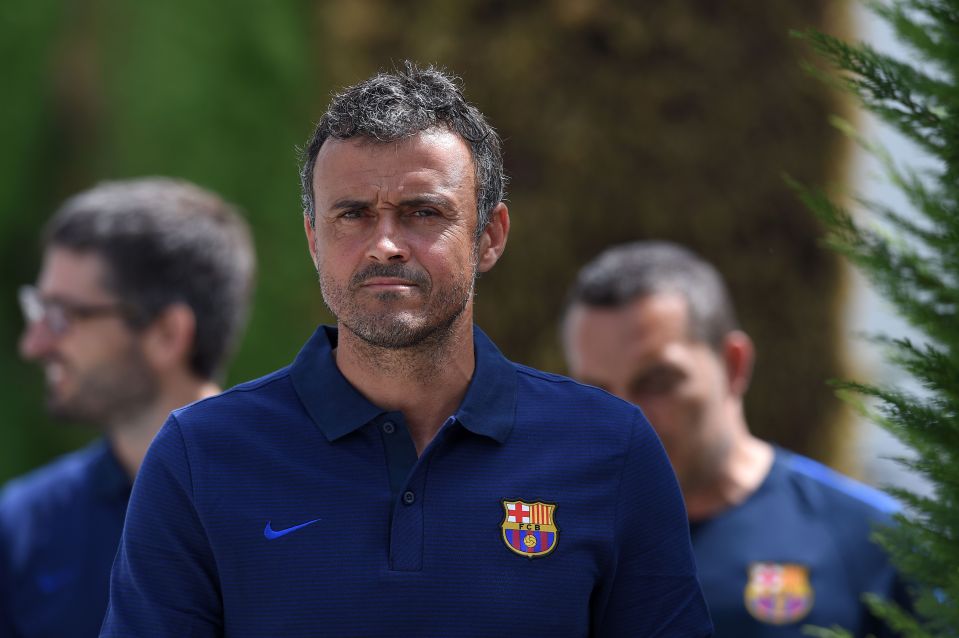 Barcelona's coach Luis Enrique arrives prior to the first pre-season press conference at the Sports Center FC Barcelona Joan Gamper in Sant Joan Despi, near Barcelona on July 21, 2016. / AFP PHOTO / LLUIS GENELLUIS GENE/AFP/Getty Images