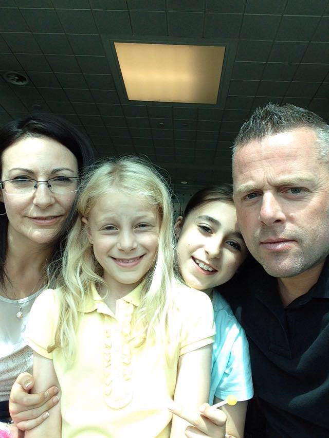 Susan, 43, and daughters Rosie, ten, and Olivia were also on board the flight