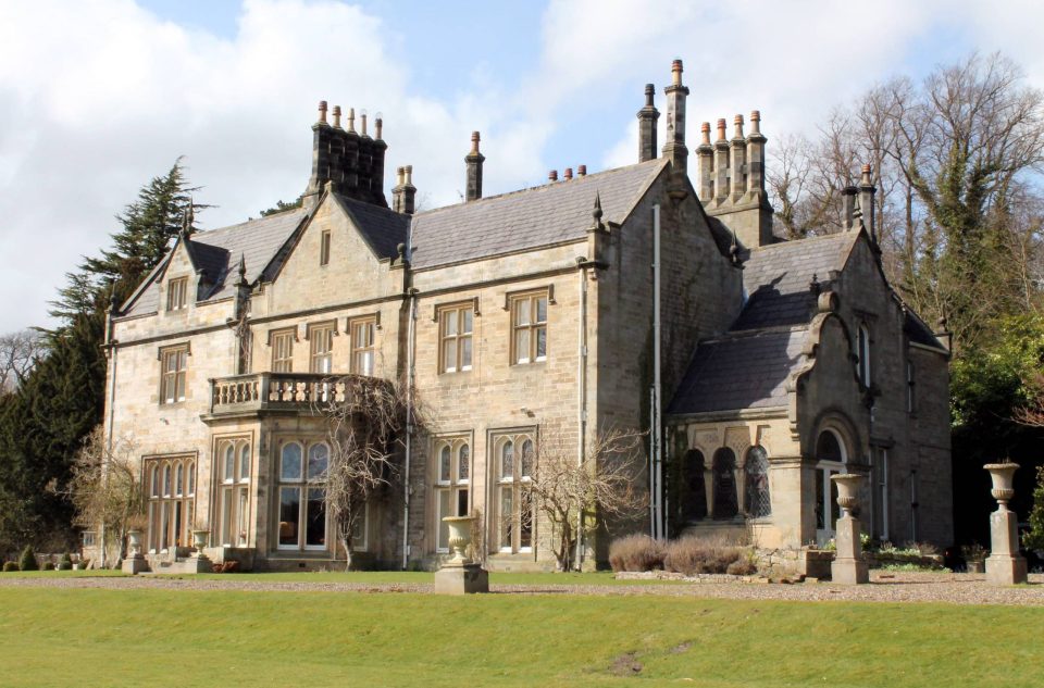  The conman convinced his victim to pay the £2,400 monthly rent of the Sandhoe Hall, pictured above