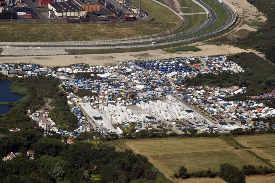  The Calais 'Jungle' as it is now