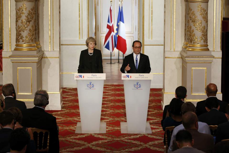  The pair held a joint press conference at the Elysee Palace