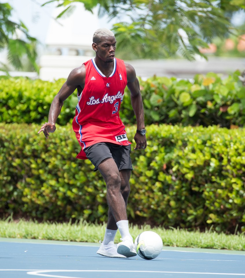 Paul Pogba is currently on holiday in Miami, Florida