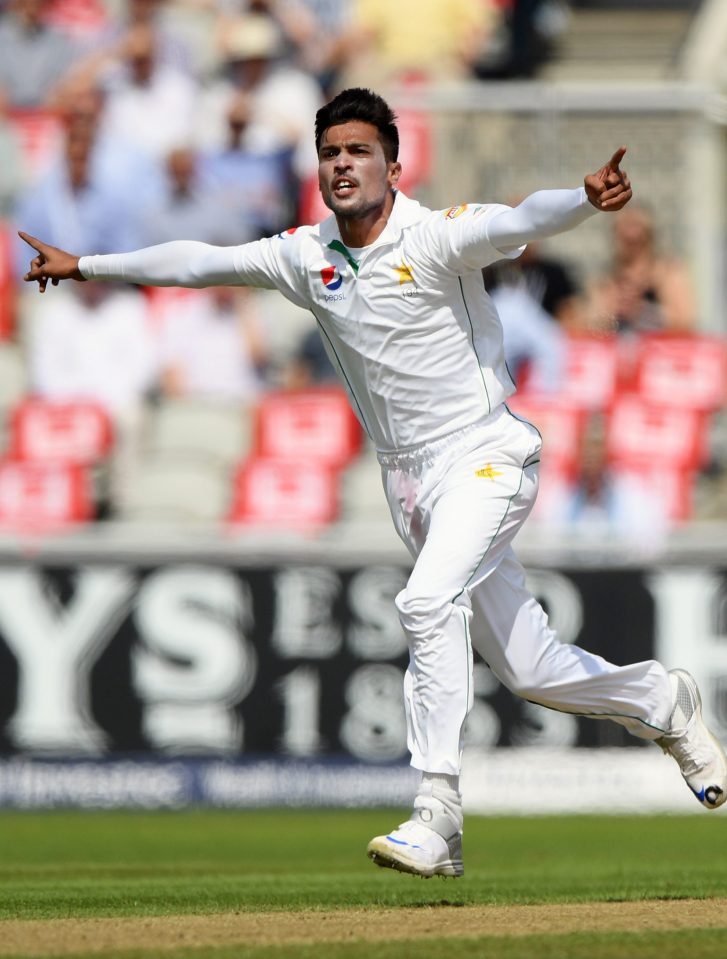  Amir was back in the wickets as he removed Alex Hales