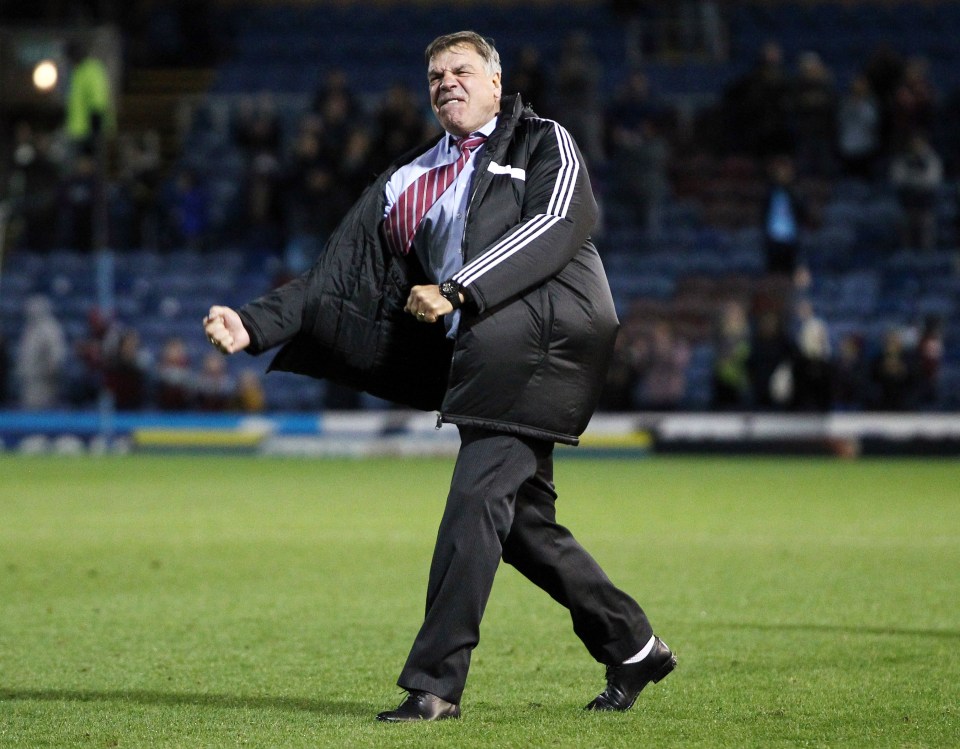 Big Sam during his time as manager of West Ham