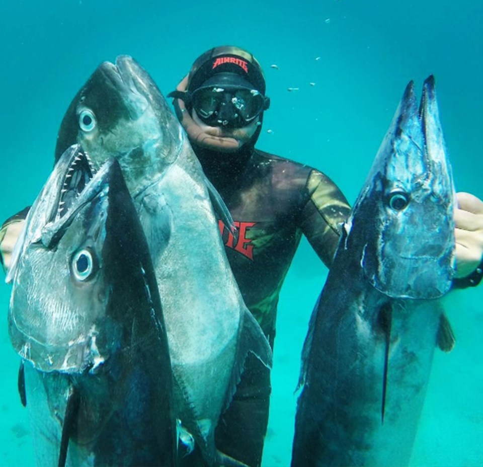  Burleigh surfer Brett Levingston is a passionate spear fisher