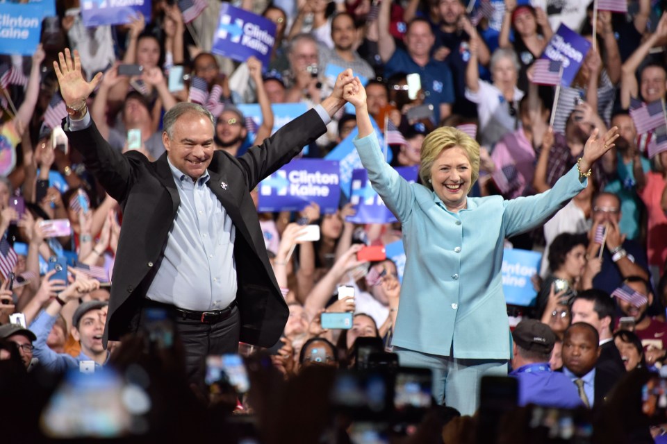  Hillary Clinton will be running for the White House with Senator Tim Kaine as her pick for vice president