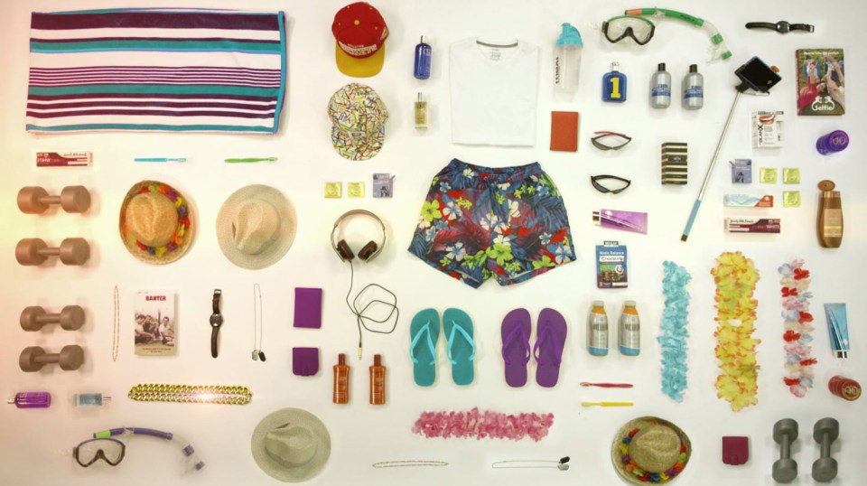 A brand new teaser for the series pans across an array of beach gear while announcing: "Which beach bod is going in?"