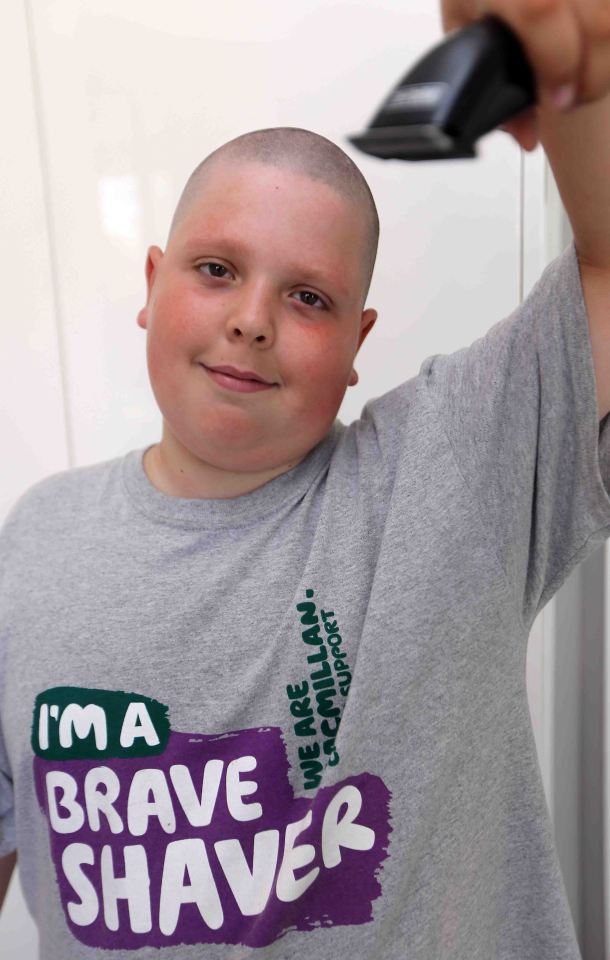  Liam says he was inspired to lop off his locks after his step-nan battled cancer