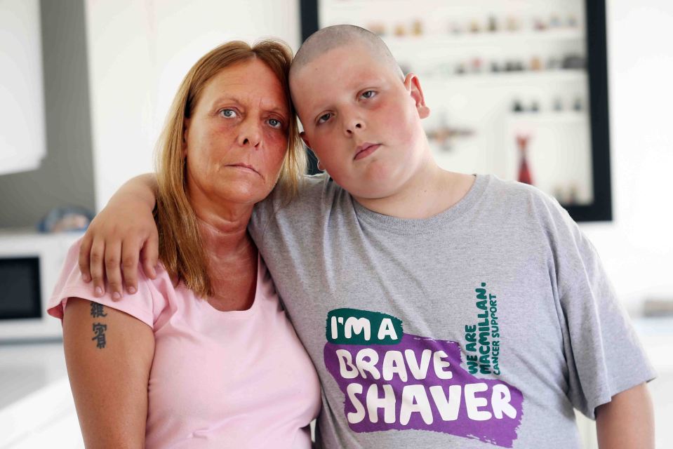  Susan has told of her anger after claiming her son Liam's school slammed him for shaving his head