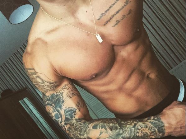 Viewers have grown to know his body art well after weeks of being topless on Love Island